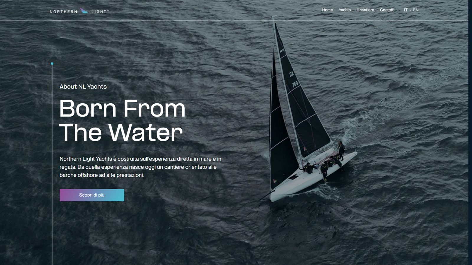 Gabriele Puia - Northern Light Yachts website - About page